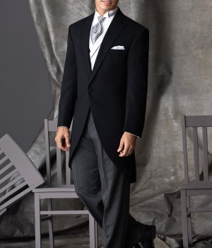 Black Cutaway Tuxedo