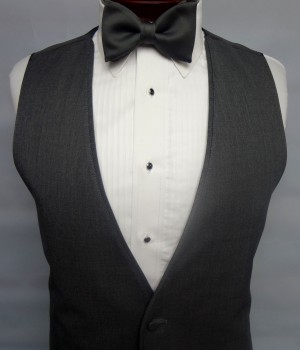 Charcoal Grey Twilight Vest by Jean Yves