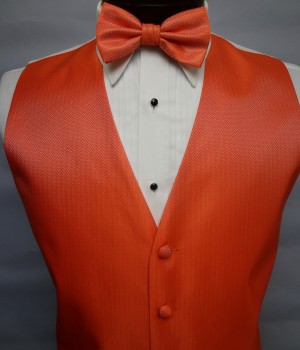 Tangerine Herringbone Vest by Cardi