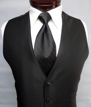 Black Sterling Vest by Jean Yves