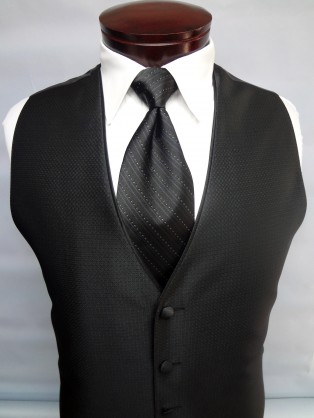 Black Sterling Vest by Jean Yves