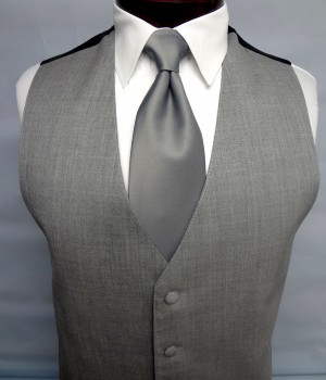 Light Grey Savoy Vest by Jean Yves