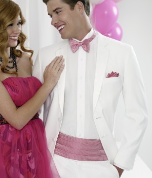 White Fitted Two Button Tuxedo