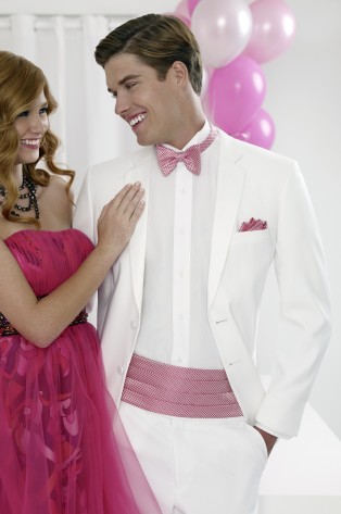 White Fitted Two Button Tuxedo