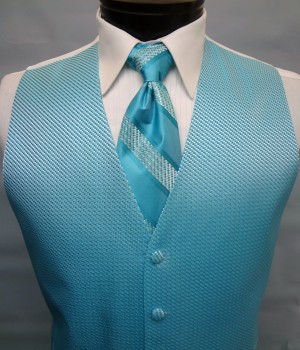 Turquoise Venetian Vest by Cardi