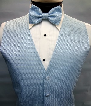 Powder Blue Venetian Vest by Cardi