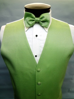 Lime Green Venetian Vest by Cardi