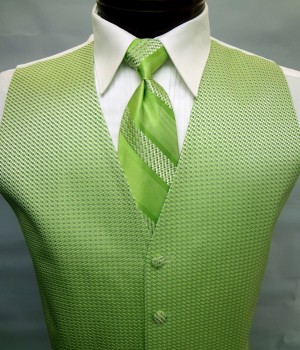 Lime Green Venetian Vest by Cardi