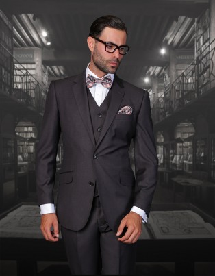 Charcoal Two Button Suit