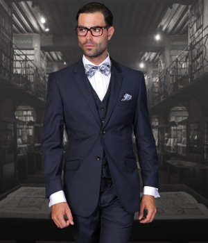 Navy Two Button Suit