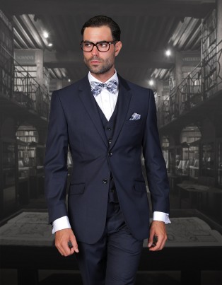 Navy Two Button Suit