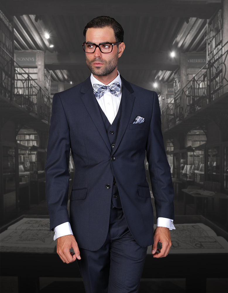 Navy Two Button Suit : Formal Dimensions