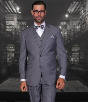 Dark Grey Two Button Suit