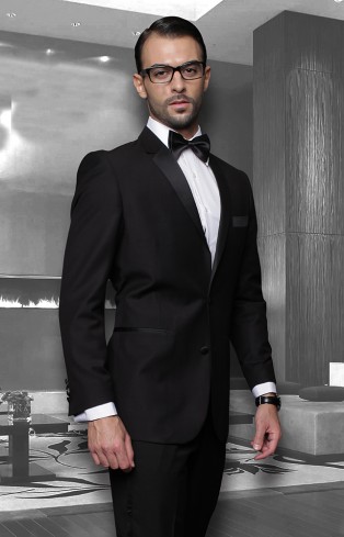 Two Button Black Tuxedo : Formal Dimensions
