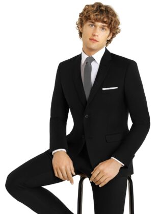 Two Button Black Suit by Couture