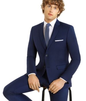 Two Button Blue Suit by Couture