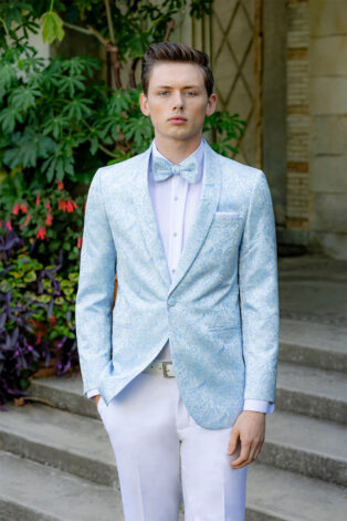 Paisley 1 Button Shawl Tuxedo